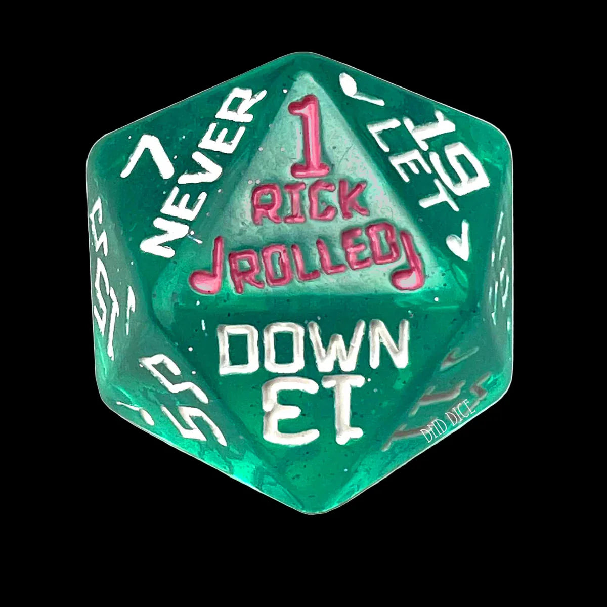 Rick Rolled Giant D20